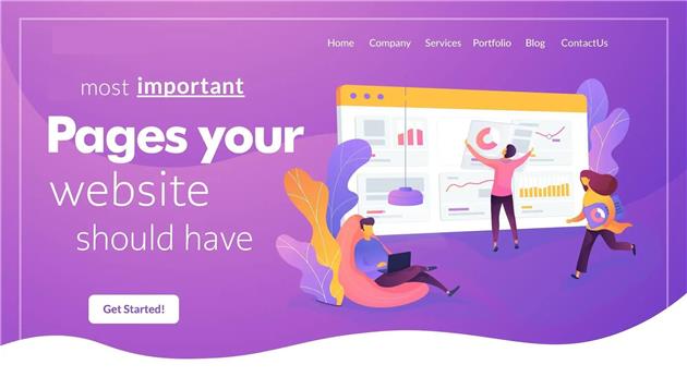 صفحات ضروری وب سایت شرکتی